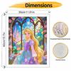 Disney Princess Stained Glass Painting by Numbers Hand Filled Drawing Art Kit Home Decor