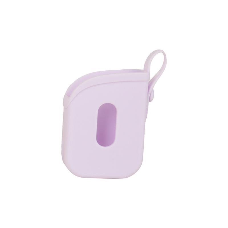 

Silicone Protective Case For Hand Sanitizer Sprays With Adjustable Lanyard And Shockproof Design For Travel Sports фіолетовий