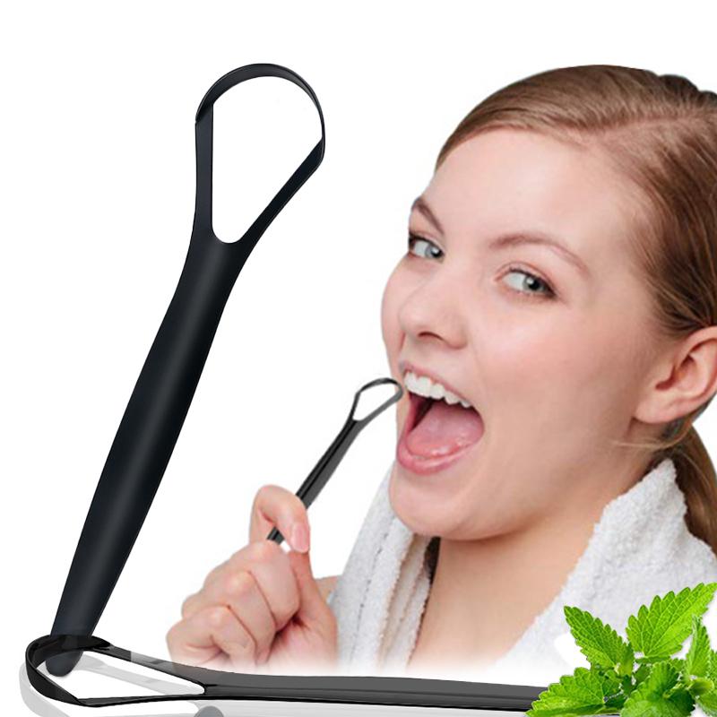Grattoir à langue Double face en acier inoxydable, nettoyeur de langue buccale, brosse de nettoyage, brosse à dents enduite, outils de soins d'hygiène buccale