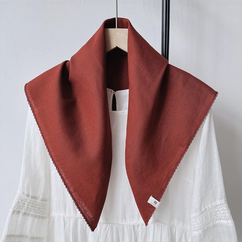 Solid Color Knitted Triangular Scarf Soft Multi-Functional Headscarf Coldproof Windproof Neck Warmer Autumn And Winter