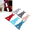 6Pcs Easter Bunny Money Holders Felt Bulk Cute Basket Stuffers   Decorations Mixed Color