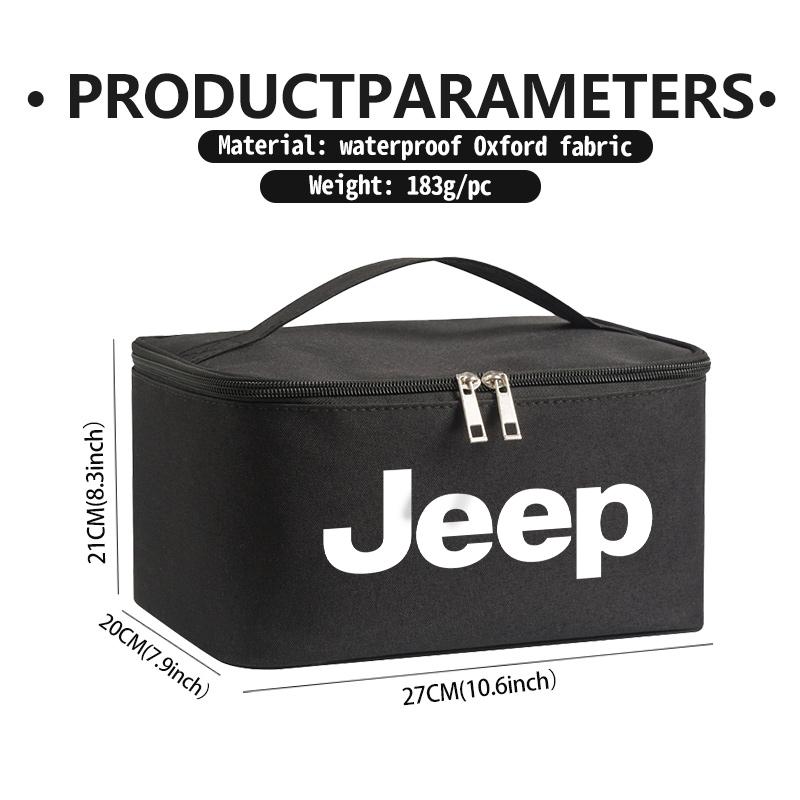 For Jeep Car Travel Portable Cosmetic Toiletries Bath Storage Bag Cherokee Wrangler JK Gladiator Compass Renegade Patriot AKL1
