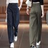 Wide-Leg Overalls Pants Women Spring Autumn Drape High Waist Trousers Loose Slim Narrow Straight Pants Female