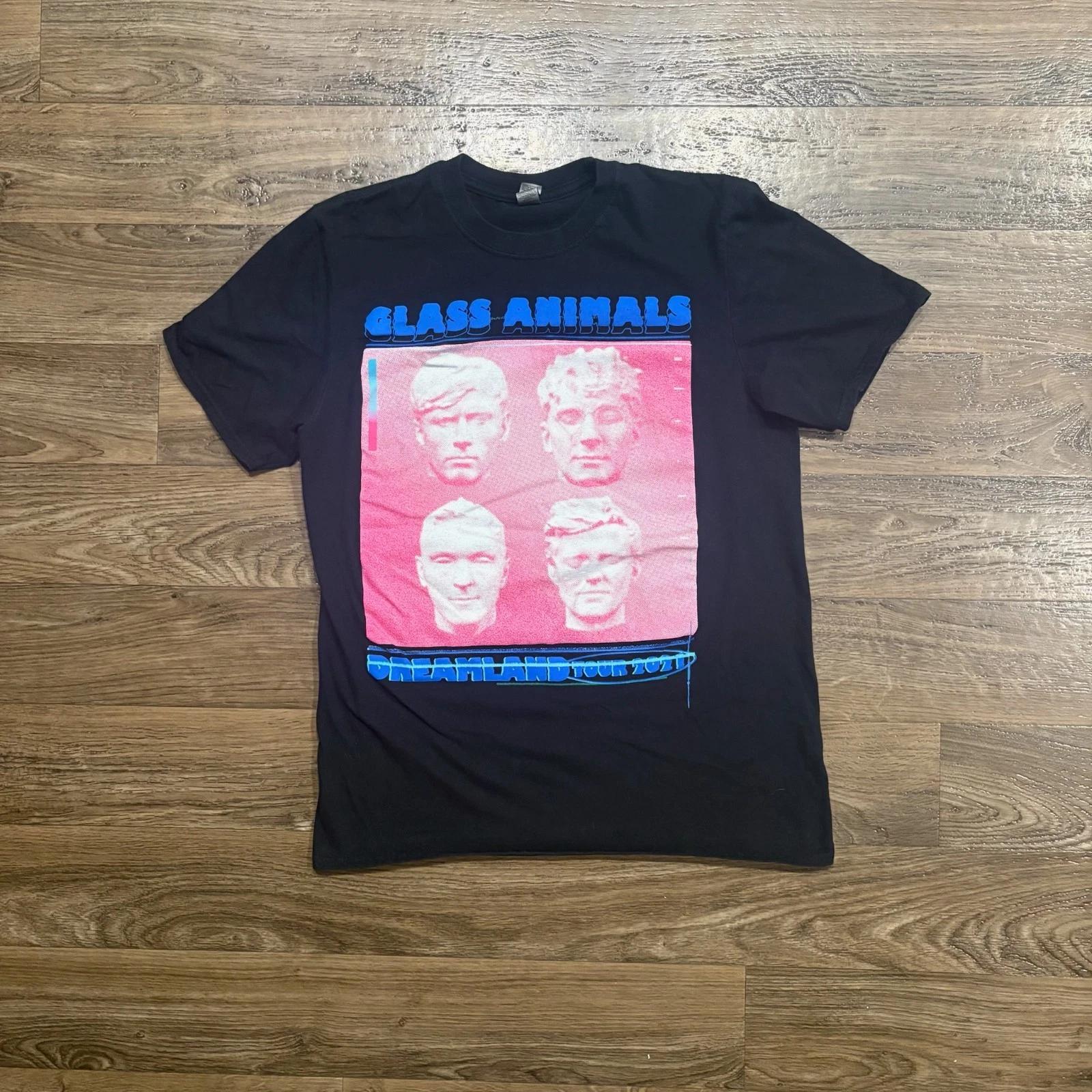 

Y2K Glass Animals Dreamland Tour 2021 Band T Shirt Black Concert Merch Size M L