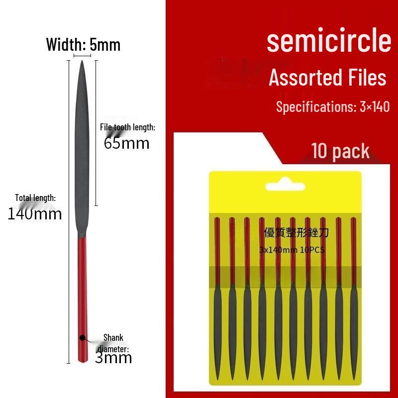 Small Half-Round File Set