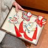 1Pcs Chinese Style Pony Zodiac Schoolbag Pendant Year Of The Horse New Year Festive Doll Ornament Keychain