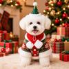 2Pcs/Set Winter Dog Scarf Collar Christmas Dog Bandana Scarf Cute Cat Scarf Hat  for Puppy Kitten