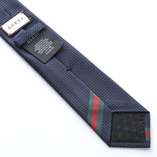 GUCCI Navy Line Tie GUJ-835 [Used]