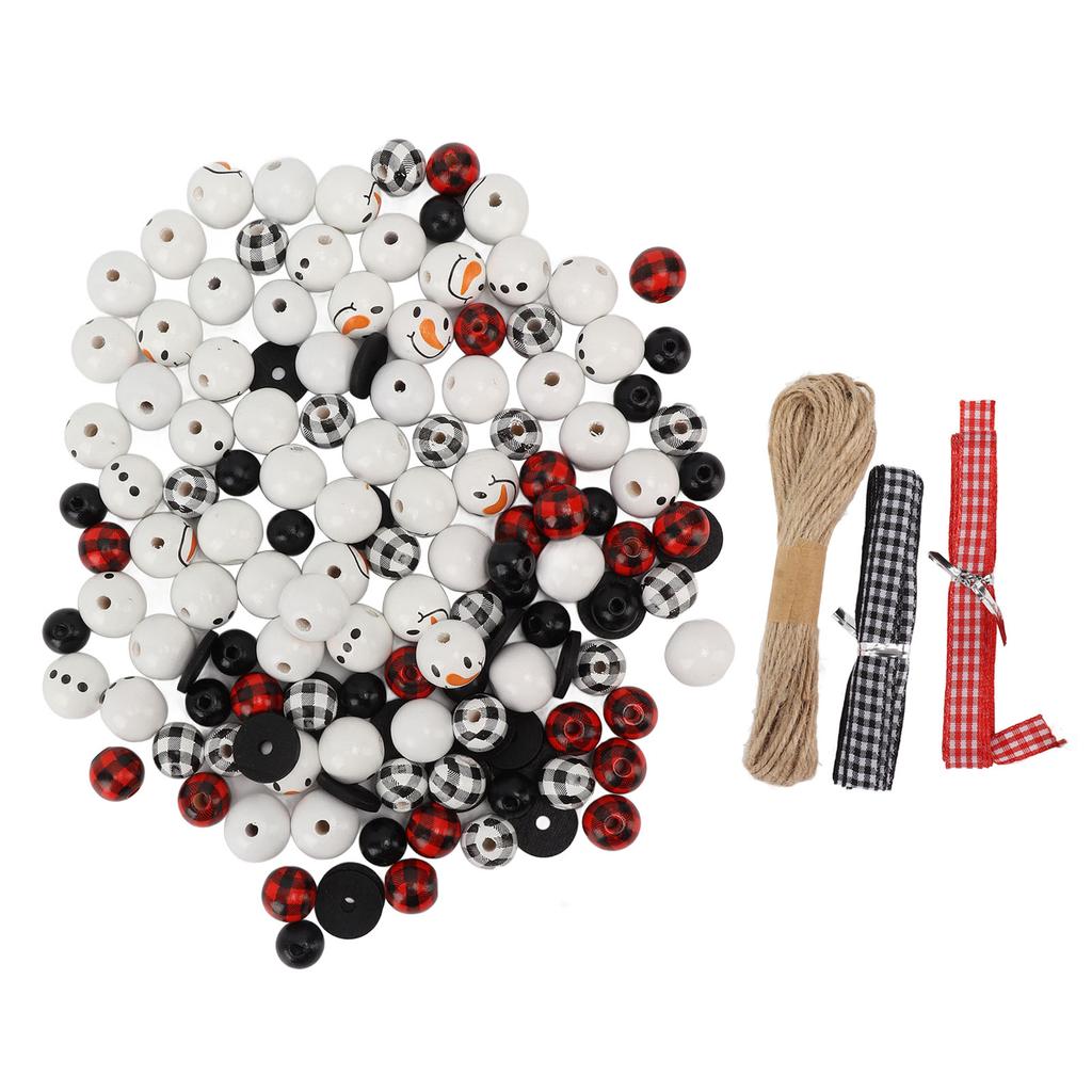 Christmas Beads Ornament DIY Making Printed Pattern Reliable Reusable Decorative Schima Superba
