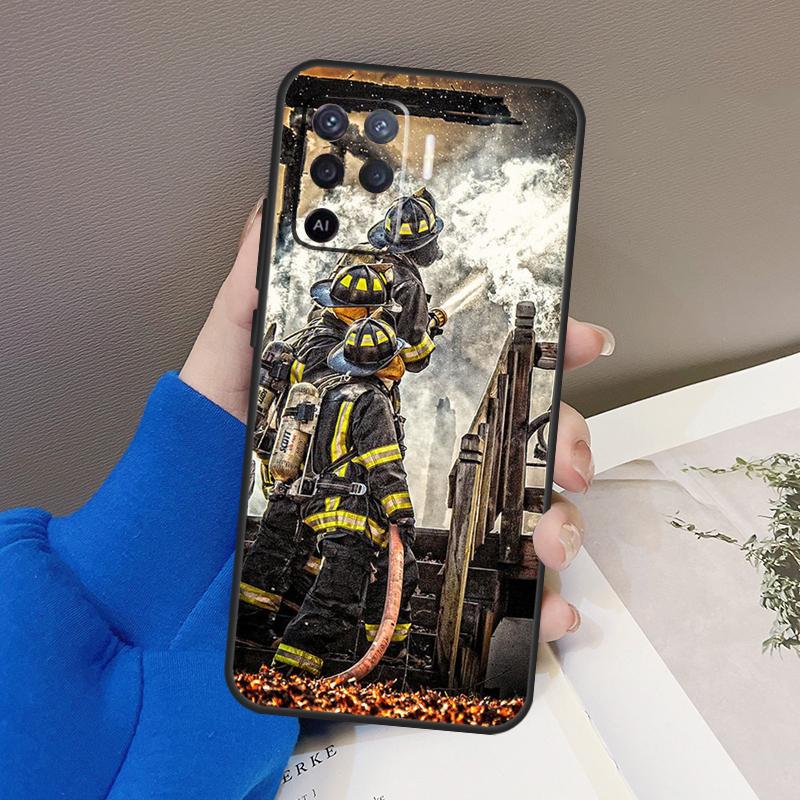 Feuerwehrmann Helden Feuerwehrmann Hülle Für Oppo A5 Pro A15 A17 A57 A77 A18 A38 A58 A78 A98 A94 A74 A54 A16 A76 A96 A40 A60 A80