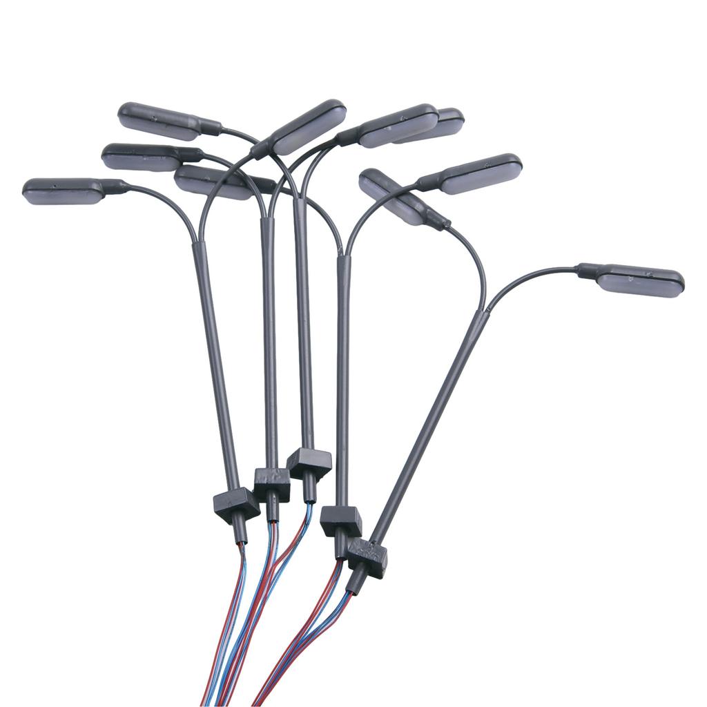 5/10Pcs Model Railway Warm White HO Scale Lamps Post Street Light Single Head Lamps 3V AC Or DC Model Light Decoration
