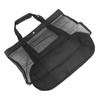 Sac fourre-tout de plage en maille de camping avec sac isotherme amovible Organisateur d'emballage multifonctionnel Noir