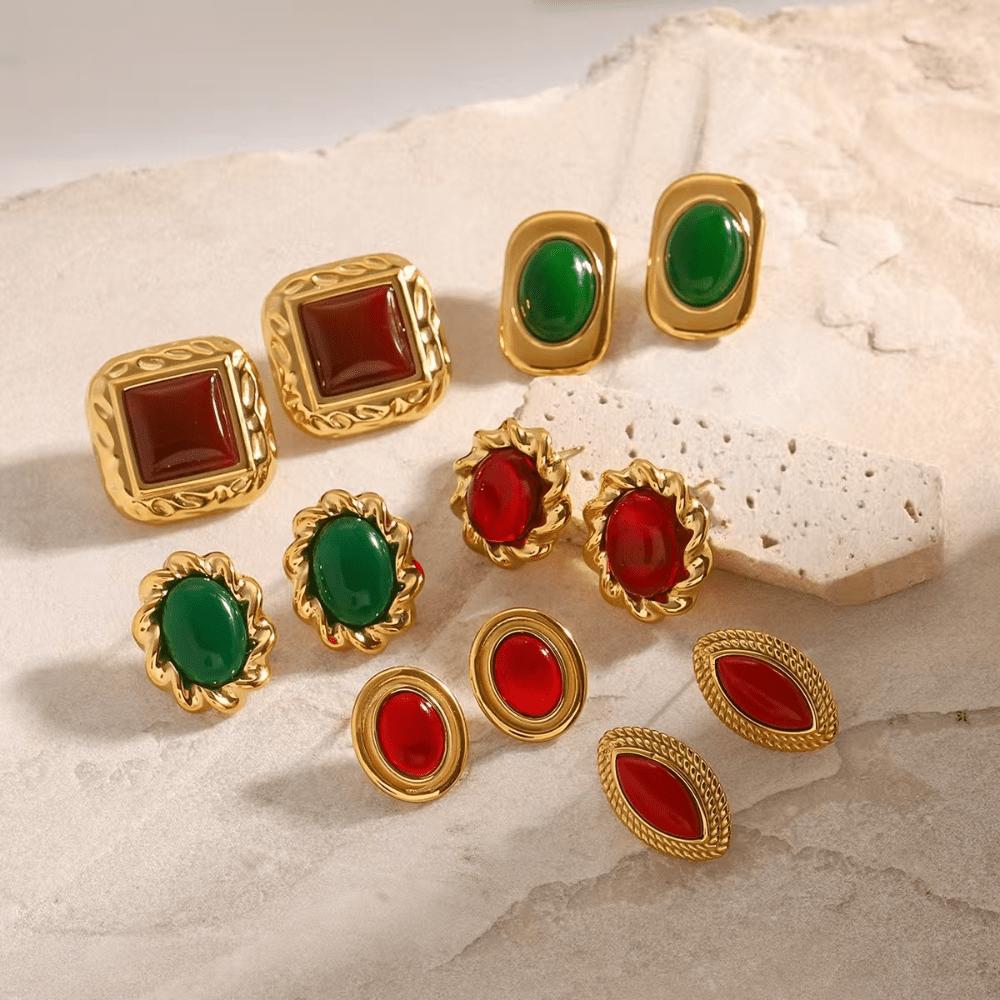 European and American Fashion Earrings Niche Light Luxury High-end Earrings Stud Earrings Jewelry