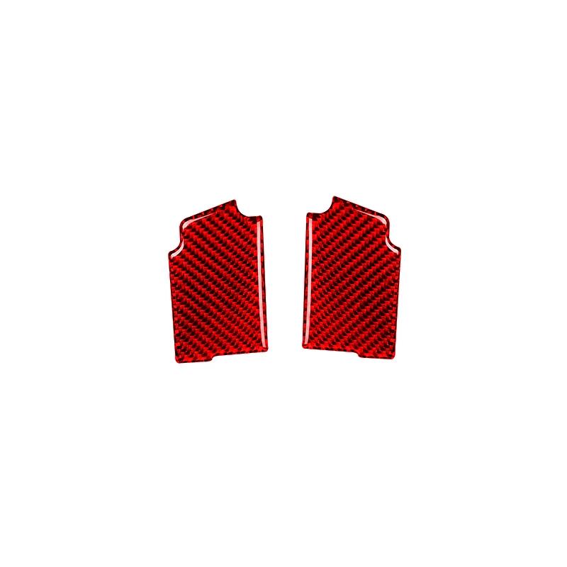 For Ford Mustang GT 2015 - 2025 Carbon Fiber Styling Interior Stickers Car Door Handle Frame Decoration Stickers Trim Cover