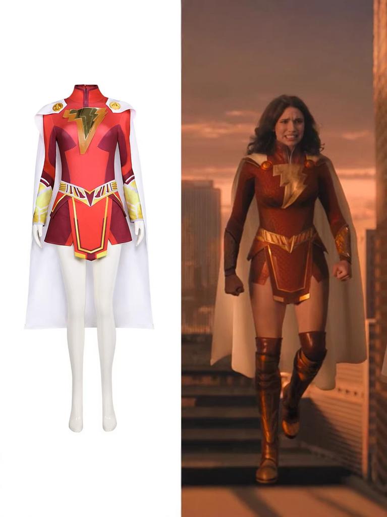 Shazam 2 Cosplay Costume With Flexible Fabric For Halloween And Stage Shows