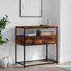 VidaXL Console Table Smoked Oak 75x40x75 Cm Engineered Wood 834157