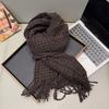 Winter retro plaid scarf women's new thickened imitation cashmere fashion versatile Korean high-end warm scarf women