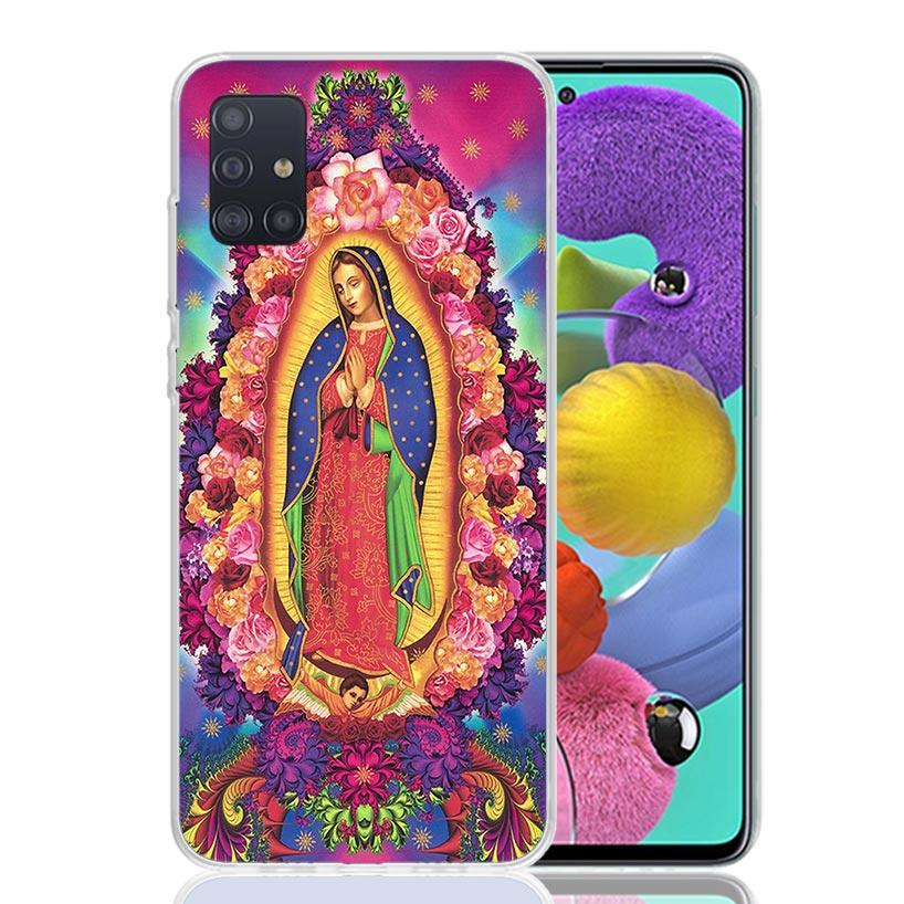 Virgin De Guadalupe Virgen Mary Phone Case For Samsung Galaxy A52 A32 A22 A12 A02S A50S A30S A51 A31 AA71 Note 20 Ultra 10 S10 P