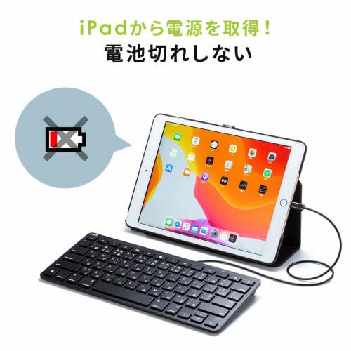 Sanwa Supply klávesnice pro iPad s kabelovým připojením Lightning, černá SKB-IP3BK