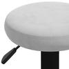 Vidaxl Bar Stools, 2 Pcs, Light Gray, Upholstered In Velvet