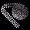 5 Yards Flower Crystal Ribbon Gold Silver Sewing Applique DIY Rhinestone Chain  Party Decoration