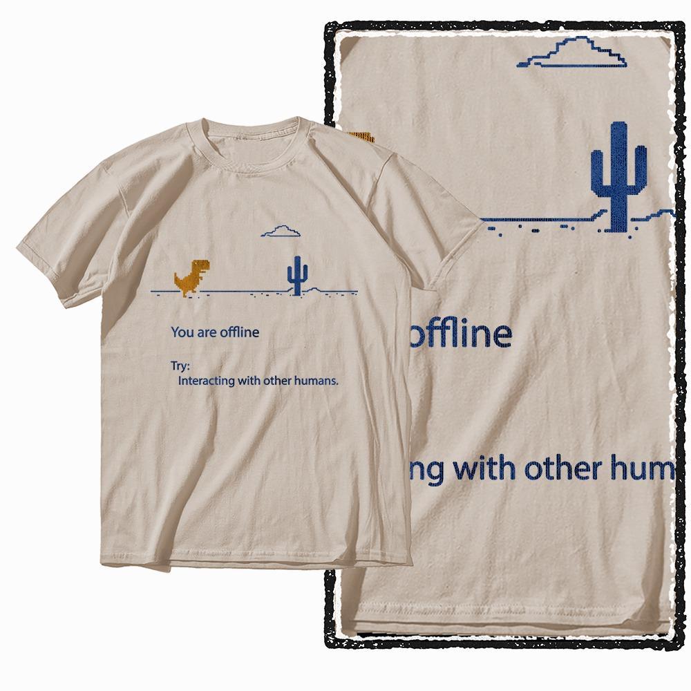 G79 Beige Cotton Streetwear Dino Dinosaur Graphic Men T-shirt |  Big Size Cool Vintage O-neck Men's Tee Tshirt