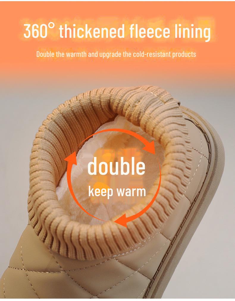 BRM881 Bottes de Neige pour Femmes Augmentant la Taille, 2024 - Couleur Unie, Tout-Allant, Doublure en Velours Chaude et Tendance