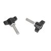 HDRIG Mini T-Handle Flat Head Hand-Tightened Metal Wing M5 Screw 1/4 Photography 3710