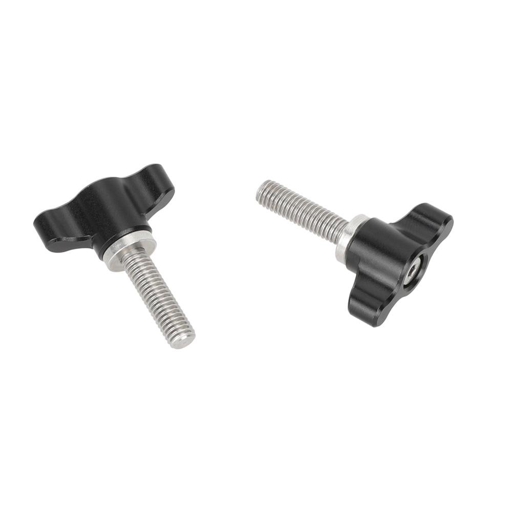 HDRIG Mini T-Handle Flat Head Hand-Tightened Metal Wing M5 Screw 1/4 Photography 3710
