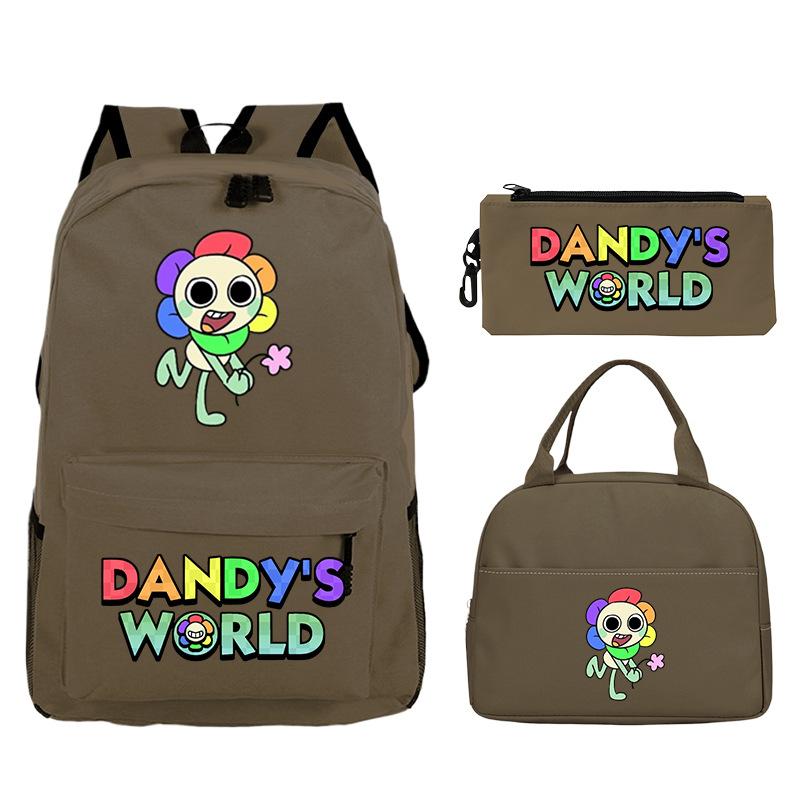 New Dandy's world game merchandise personalized printing primary and secondary school schoolbag three-piece set