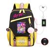 Children'S Schoolbag Contrasting Colors Neutral Leisure Travel Usb Backpack Animation Printing Primary And Secondary School Students