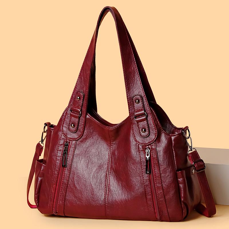 Borsa a tracolla tote retrò da donna di grande capacità 2024 - Stile europeo e americano