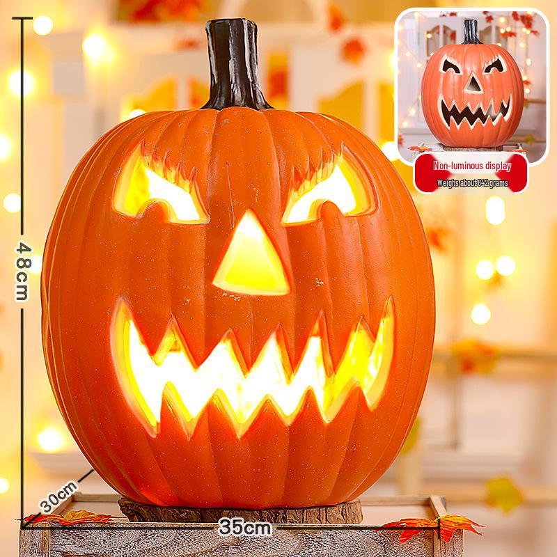 Halloween Glowing Pumpkin Lanterns for Shopping Mall Decor and Courtyard Ornaments