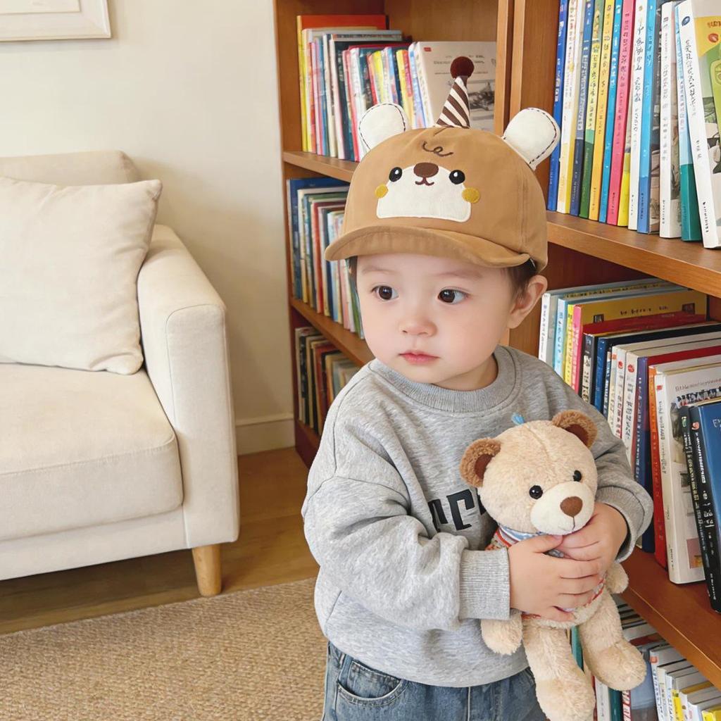 Cappellino con visiera a becco d'anatra per neonato: Cappellino da Baseball Carino ed Elegante per Bambini e Bambine, Visiera Morbida, Stile Primavera e Autunno