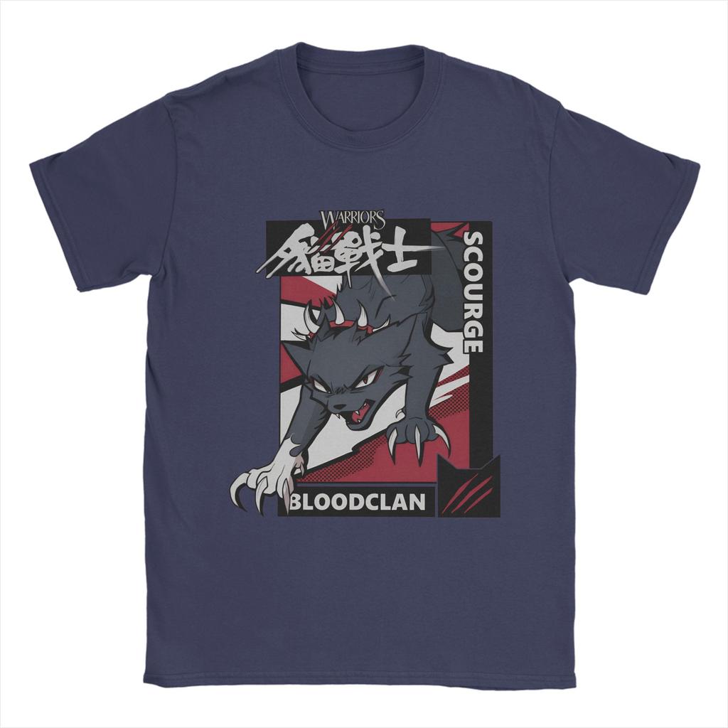 Scourge From Warrior Cats Unisex T Shirt Samurai Cat Cool Tee Shirt Short Sleeve O Neck TShirt 100 Cotton Party Tops