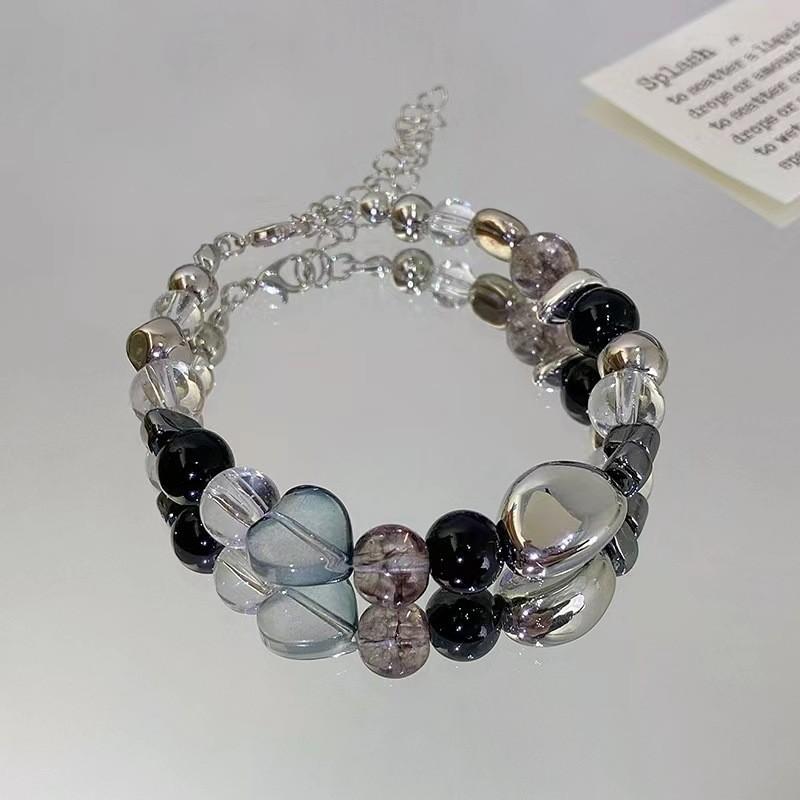 Xiaohongshu New Chinese Amethyst Beaded Bracelet Light Luxury Niche Exquisite Fairy Bracelet Girlfriend Gift