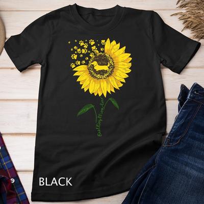 Best Dachshund Dog Mom Ever Pet Puppy Pup Lover Sunflower Unisex T-shirt
