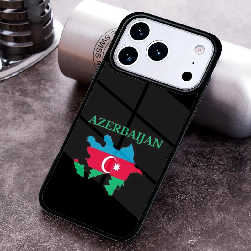 Azerbaijan Flag Phone Case For iPhone 17 16 15 14 13 12 11 Pro Max Plus 17Air Soft Silicone Cover