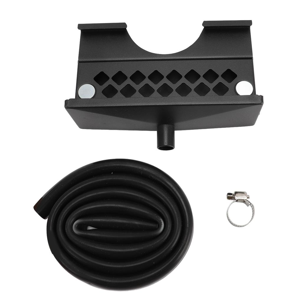 Rear Grease Drainage Funnel Large Capacity Grease Catcher Iron Magnetic Grease Funnel With Grease Gate For Barbecue