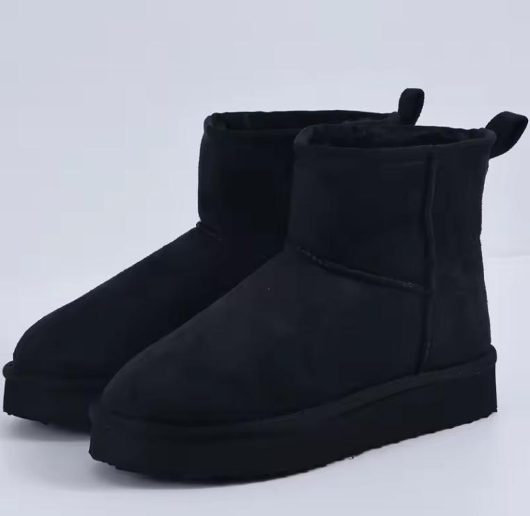 Eyriphy Schneestiefel für Damen Wildleder Winter Warme Stiefel Wasserdicht Damen Schneestiefel Memory Foam Knöchelboot Trendige Schuhe für Damen