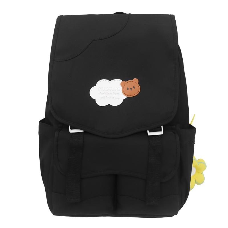 New Japanese large-capacity high school schoolbag female cute sweet contrasting color primary and secondary school students lightweight backpack