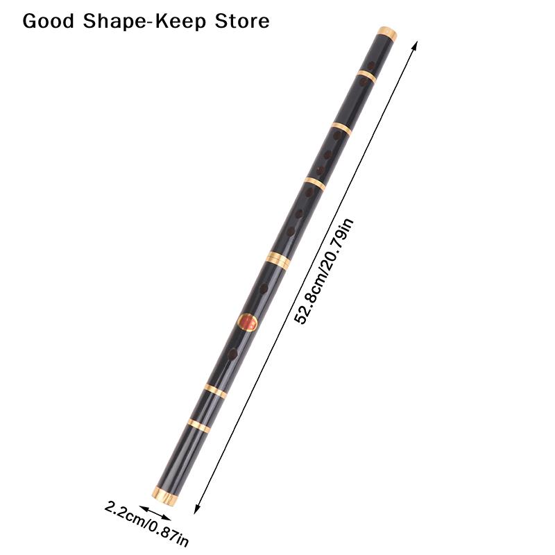 Handmade Bamboo Transverse Flute with 6 Holes F Key Folk Sound Lightweight Durable Musical Instrument for Beginners