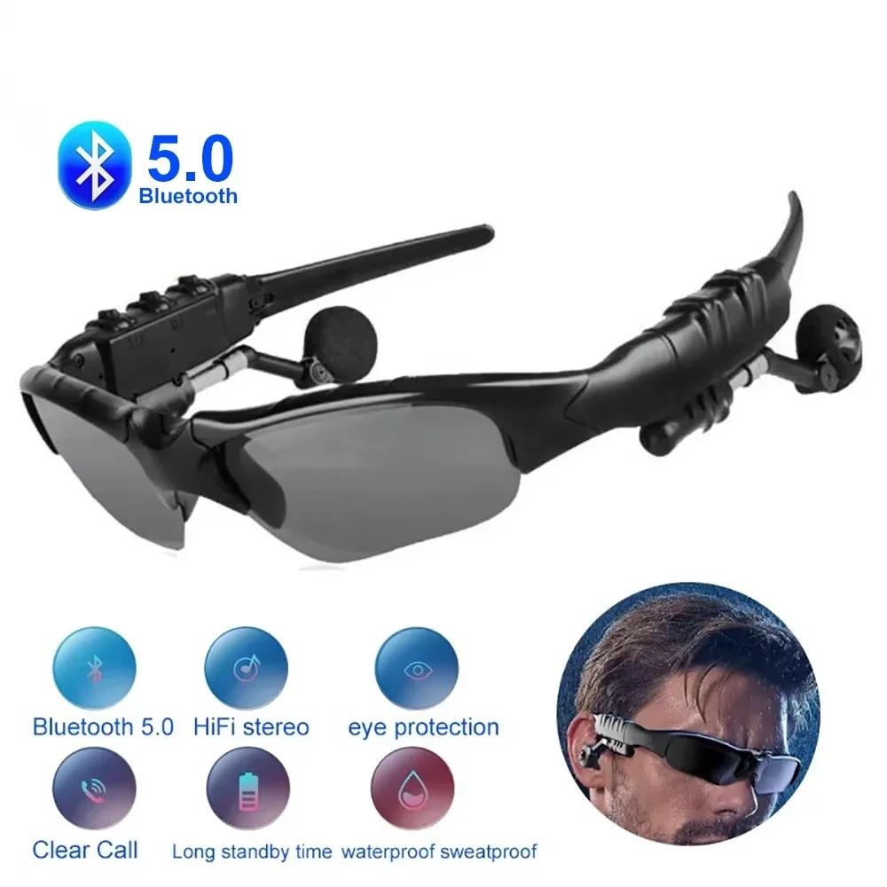 Bluetooth Wanderbrille Smart Glasses Stereo Hören Kabelloses Headset UV-Schutz Polarisierte Gläser Sonnenbrille Kopfhörer