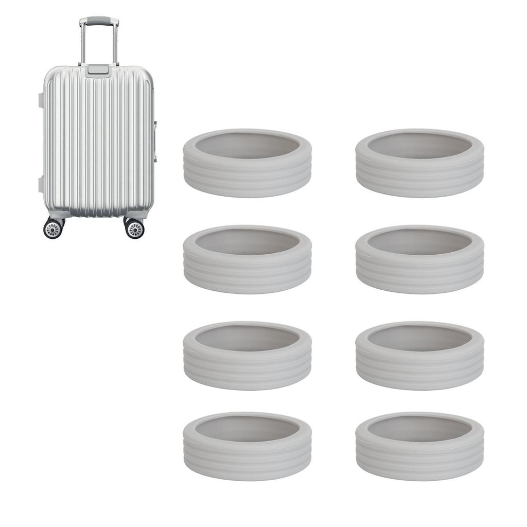 16pcs Luggage Wheel Cover Noise Reduction Vibration Damping Silicone Luggage Suitcase Castor Cover