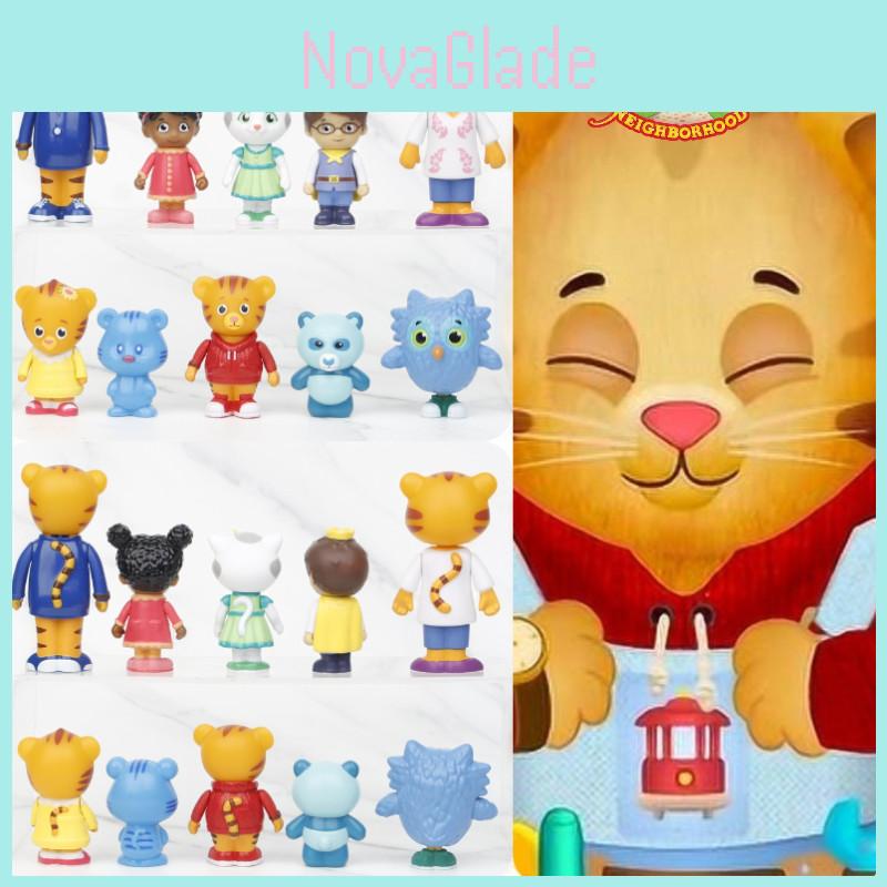Pazela Kleiner Tiger Daniel Modellfigur PVC-Material Geeignet für Jugendliche) Kuchenaufsatz für Heimdekoration