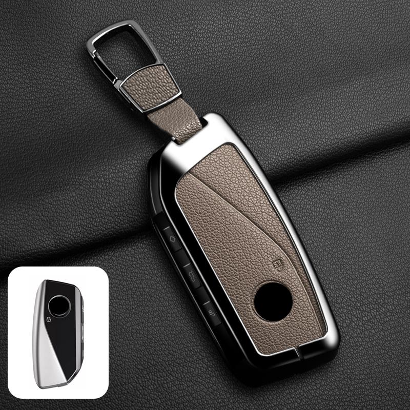 Leather Car Remote Key Case Cover Shell for BMW 7 Series G70 G09 XM U06 G81 M3 2023 I7 X7 G07 LCI IX I20 X1 U11 Protector Fob