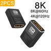 8K HDMI 2.1 Extender Female To Female HDMI-Compatible for Laptop PC TV PS3 PS4 Monitor HDMI Cable Extension Adapter Connector