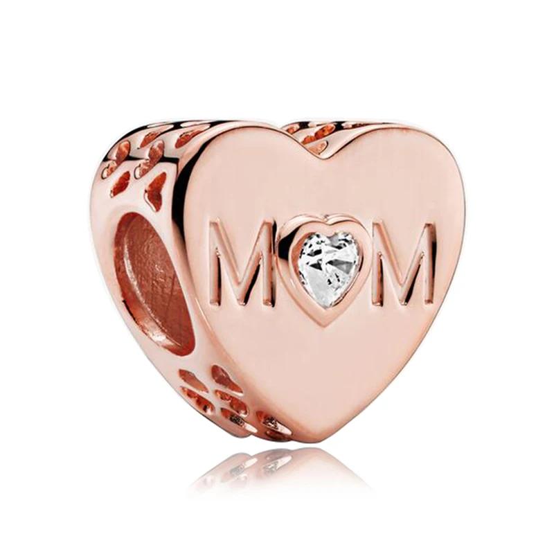 Nan Grand Daughter Best Friend Heart Beads Fits Charm Bracelet&Bangle DIY Women Jewelry Making