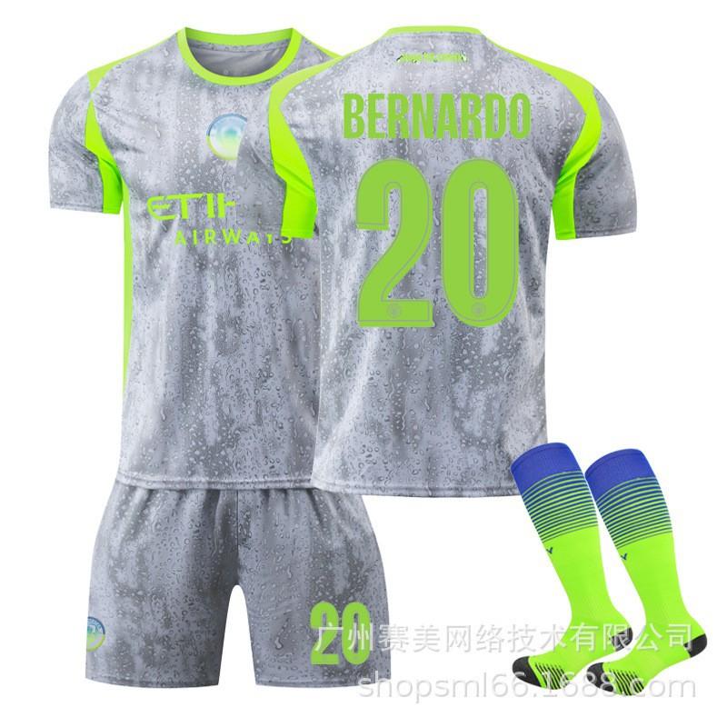 25-26 Manchester Citys Champions League Nr. 9 Harland Fußballuniformen Set 10 Sherki 47 Foden 16 Rodrigo