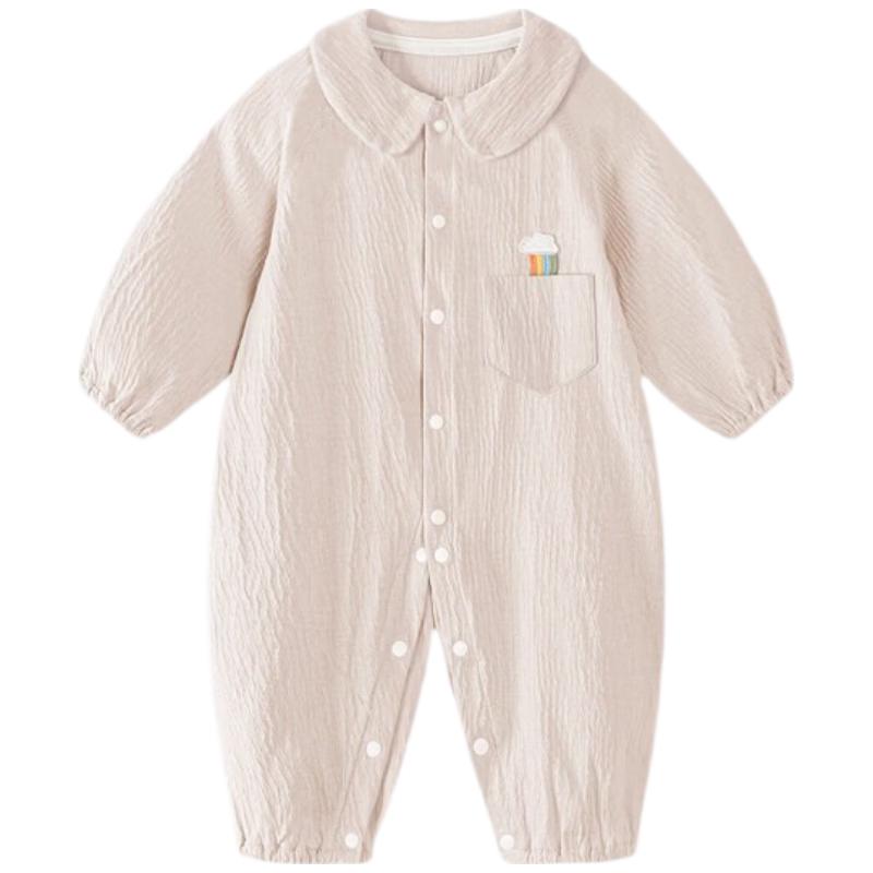 Unisex Infant Bubble Cotton Long-Sleeve Romper 80cm
